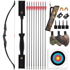 Recurve Bow and Arrow Set for Adults/Teens – Takedown Archery Kit, Left/Right Ha