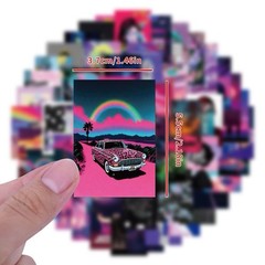 30Pcs Random Aesthetic CyberPunk Theme Cyber Punk Waterproof Stickers
