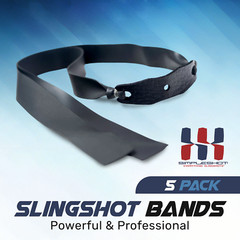 (5-pack) SimpleShot SLINGSHOT BANDS Professional Performance Latex Flat Bands