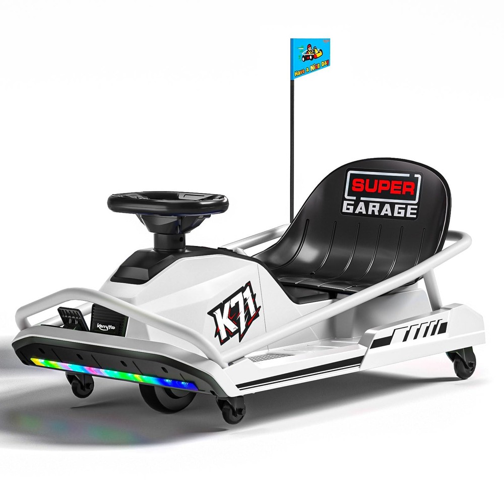 KerryYoo K71 24V Drift Kart, Crazy Kart with 300W Brushless Motor, 12 mph