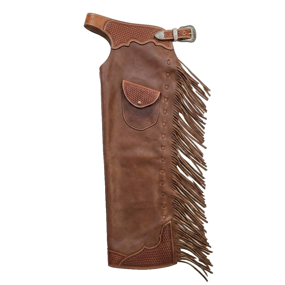 Horse Riding Chaps western Leather Show Adult chap fringes