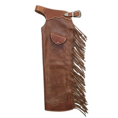 Horse Riding Chaps western Leather Show Adult chap fringes