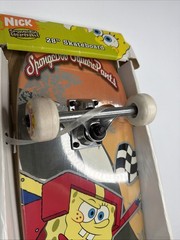 New Vintage SpongeBob SquarePants Bravo 5 sports Skateboard Deck 28”