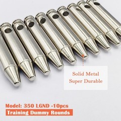 Bayattoo 350 LGND Steel Safety Practice Rounds .350 caliber, Silvery & Black