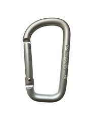 12 pack of 3″ Heavy Duty Carabiner Spring Belt Clip Key Chain D Shape Silver