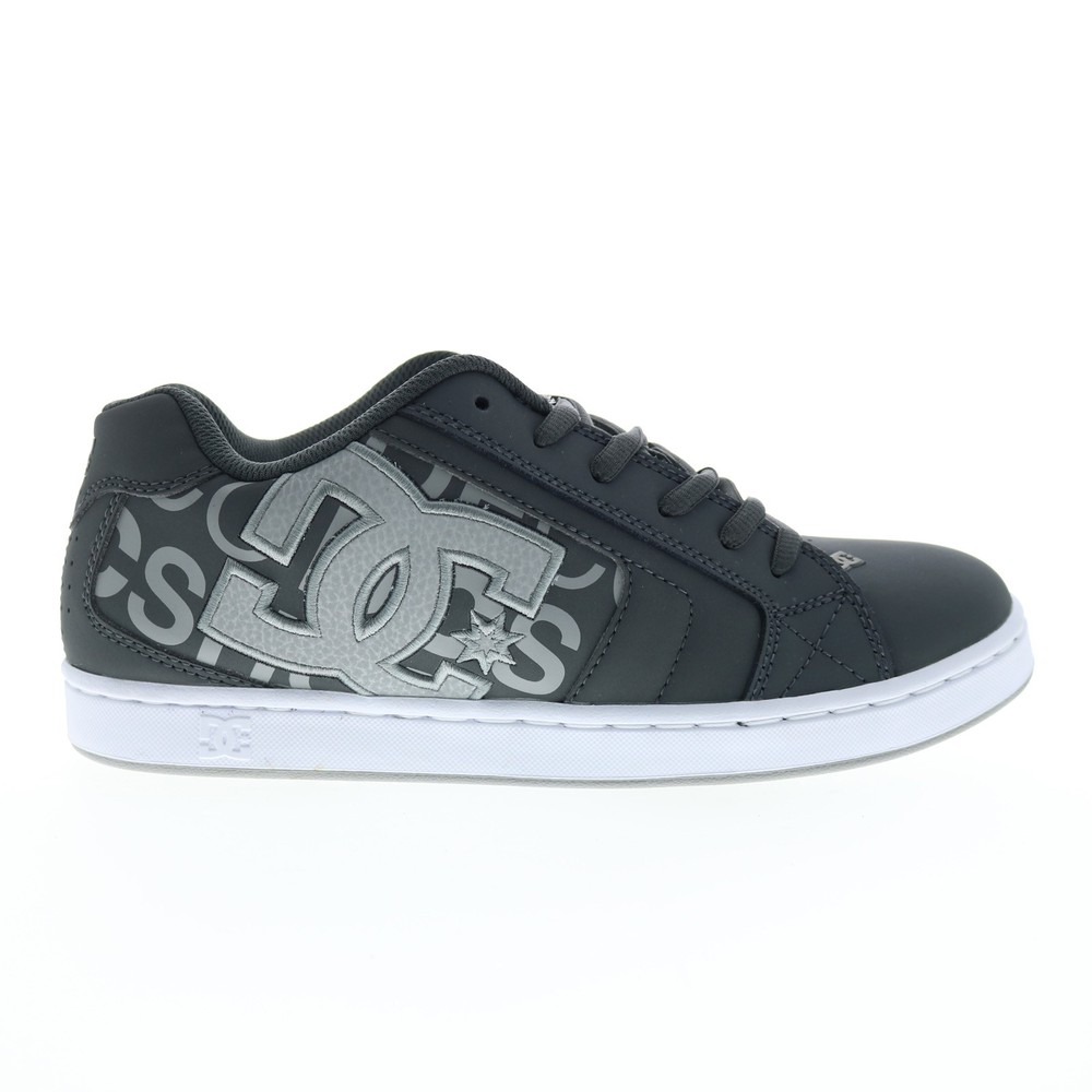DC Net 302361-0BG Mens Black Nubuck Lace Up Skate Inspired Sneakers Shoes 18