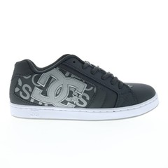 DC Net 302361-0BG Mens Black Nubuck Lace Up Skate Inspired Sneakers Shoes 18
