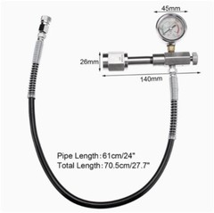 5000PSI Pressure Gauge SCBA Fitting Refill Charging Adapter & 60cm Hose