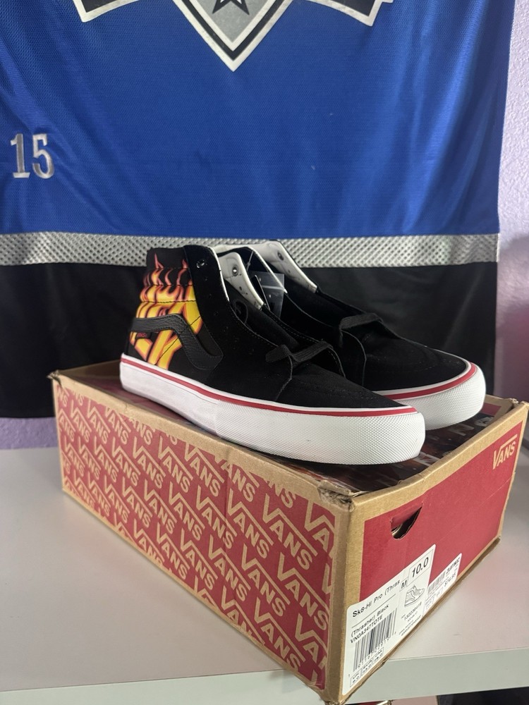 VANS Sk8-Hi Pro Thrasher Black High-Top Skate Shoes Men’s US 10 Medium