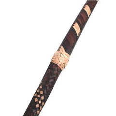 Cow Hide Leather Bullwhip 04 Feet, 16 Plaits Custom WHIP Belly and Bolster