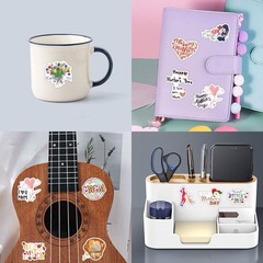 30Pcs Random Cute Colorful Happy Mother’s Day Love You Mom Waterproof Stickers