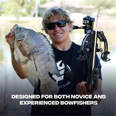 BALLISTA Crossbow Bowfishing Set – Spincast Reel, Mount, Sleeve, Ring, 3 Arrow