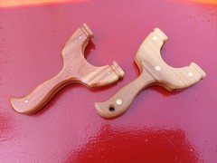 Cedar/ oak slingshot & cedar/ skateboard wood sling shot 90mm