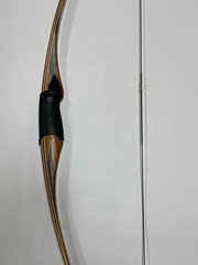 Stewart’s Handmade Longbow Recurve 42#@26″ Osage, Bamboo, Cocobolo, Curly Maple,