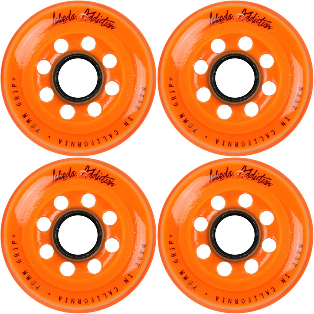 Labeda Inline Roller Hockey Skate Wheels Addiction Orange 76mm SET OF 4