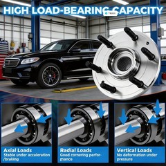 515036 4WD Front Wheel Bearing Hub Assembly Fits for 1999-2007 Cadillac Escal…