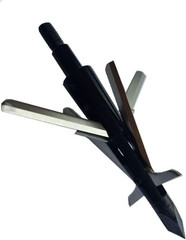 6PK Hunting Broadhead 100 Grain 4 Mechanical Blade for Compound Bows and Crossbo