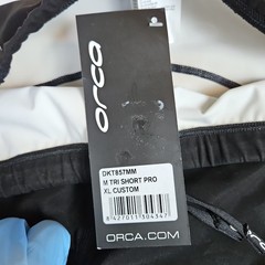 NEW NWT Orca Orbea Black White Tri Short Pro Men’s XL Padded Cycling Triathlon
