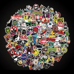 300PCS Random PVC Stickers Bomb Vinyl refrigerator Laptop Luggage Decals Sticker