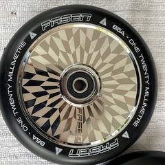 Pair Of FASEN HOLLOW CORE PRO SCOOTER WHEELS-120mm 86A 2 Wheels