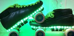 Roller Skate LED Changing Color Lights w/remote (PAIR) 60 Lights Per Meter