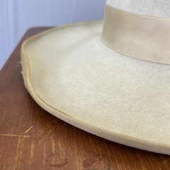 Vintage Stetson Tom Mix Cowboy Hat Silverbelly 1940s 50s Bucking Bronco 7 1/8”