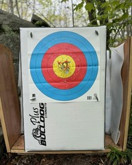 Bulldog Double Dog FF Archery Target PLUS Series with 2-Finger Arrow Pull