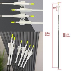 12pcs 3K Pure Carbon Arrows 32″ Shaft SP250-400 Archery Bow Shooting DIY .003″
