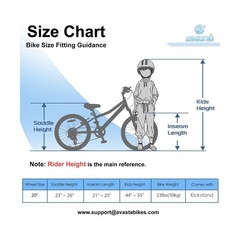AVASTA Govet 20» Kids Mountain Bike for 6-12 Years Old Boys Girls with Suspe…