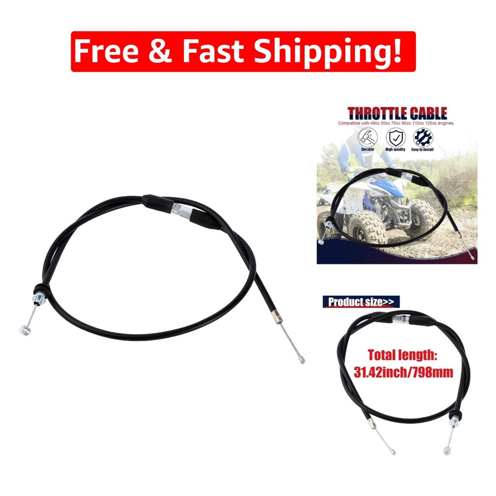 High-Quality Throttle Cable 31in for Kids ATV and Mini Bikes – Easy Installation