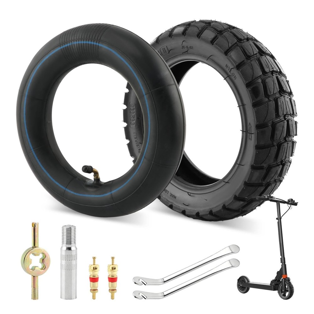 80/65-6 Scooter Tire & Inner Tube Kit, 10×3.0 Replacement for Electric Scooters,