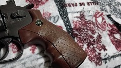 USED ASG 8 Inch Dan Wesson 6MM AIRSOFT revolver with power mod and accessories