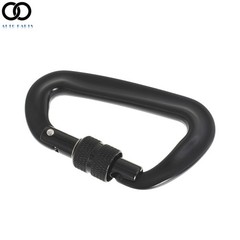 4 Pack 12KN Screw Locking D-shape Carabiner Aluminum Tree Rigging Tool