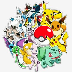 100Pcs Vinyl Cute Anime Stickers Pack Luggage Skateboard Laptop Kids Toy Decals