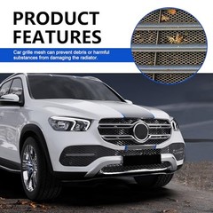40″x13″ Universal Car Grill Mesh, Aluminum Alloy Automotive Grille Insert