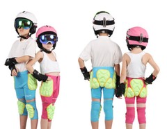 Kids Unisex Padded Snowboard Hip Protective Pants Winter Skiing Protector Shorts