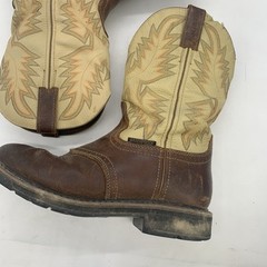 Justin Work Boots Mens 8.5 D Superintendent Steel Toe Brown WK4662 Western