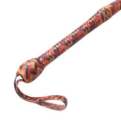 Kangaroo Double Belly Leather Bullwhip 04 Feet Long 16 Plaited Heavy Bull Whip