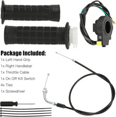 Throttle Cable Twist Throttle Handle Grip Assembly for 2 Stroke Engine 80Cc 100C