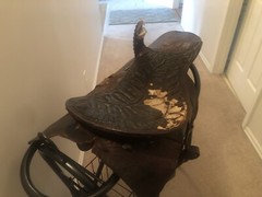 Western Sidesaddle for decoration or refurbishing. $350.00. Buyer Pays Shipping