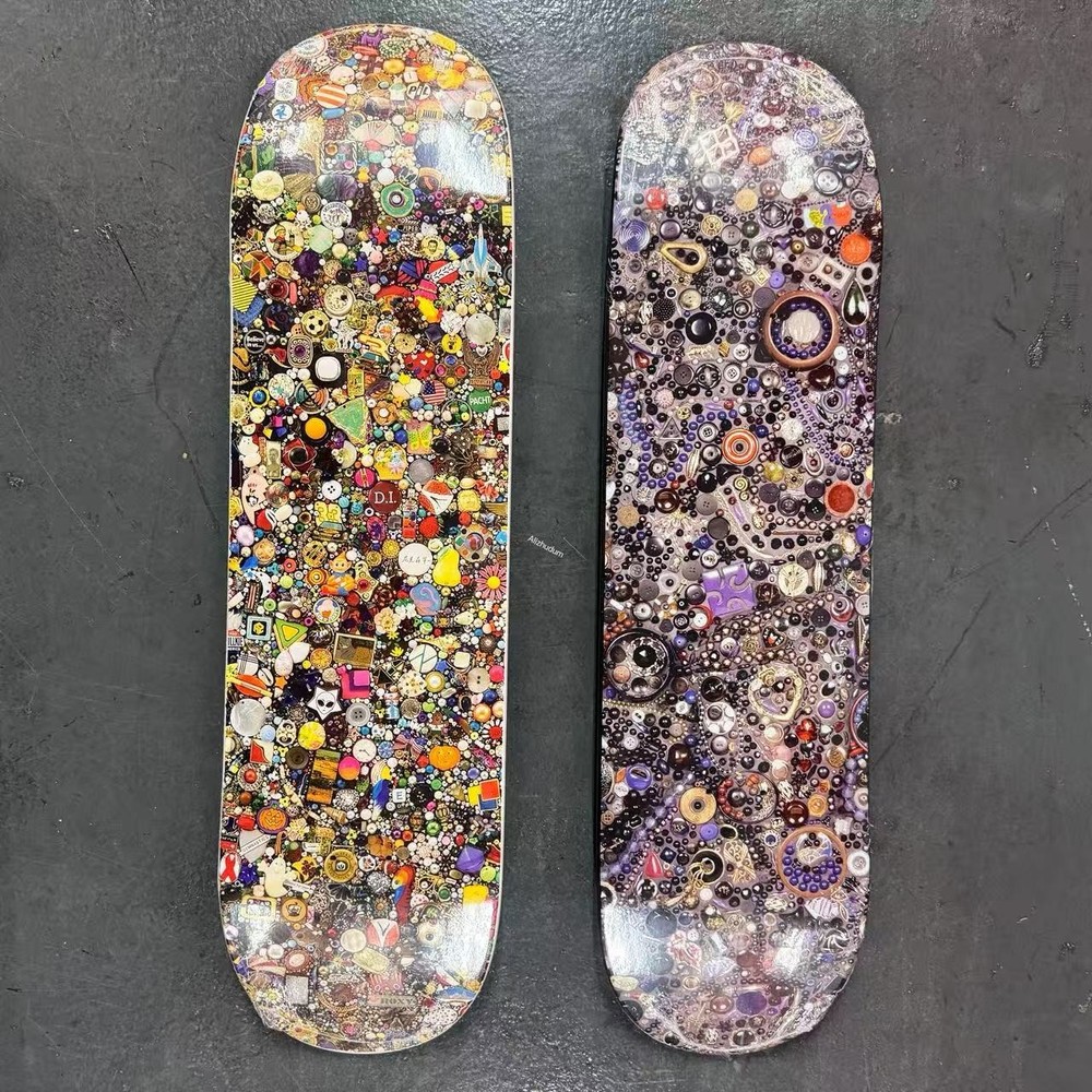 SUPREME SS26 MIKE KELLEY SKATEBOARD SET OF 2 WHITE BLACK