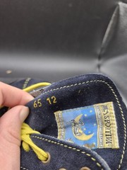 LA Sportiva Vintage Climbing Shoes EU 44 Blue Yellow Lace-Up Made in Italy