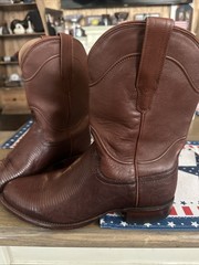 Tecovas The Nash Bourbon Lizard Dark Brown Men’s Western Boots Size 8.5 D