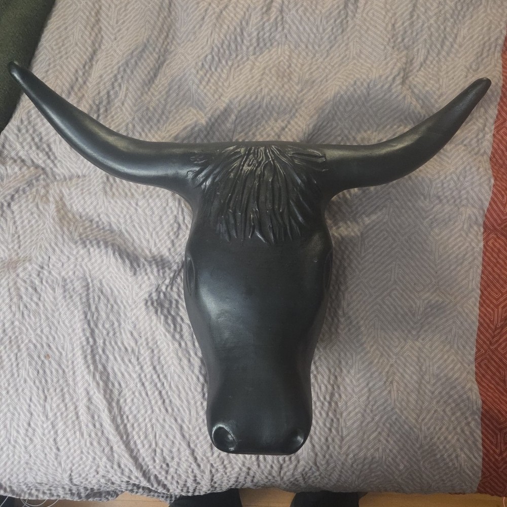 Corriente Steer Bull Head Molded Plastic Roping Indoors Outdoors