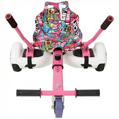 Hoverboard Go-Kart Seat Attachment Fits 6.5″ 8″ 10″ Hoverboards, Pink