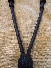 hitched horsehair bosal and kangaroo-dark brown