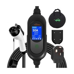 Level 2 EV Charger 50A 240V, ETL Certified, 45 Miles/Hour Fast Charging, NEMA…