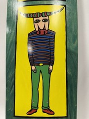 New Deal Templeton Bull Man Old School Skateboard Deck 9.35×32 Green Resin-7 A31