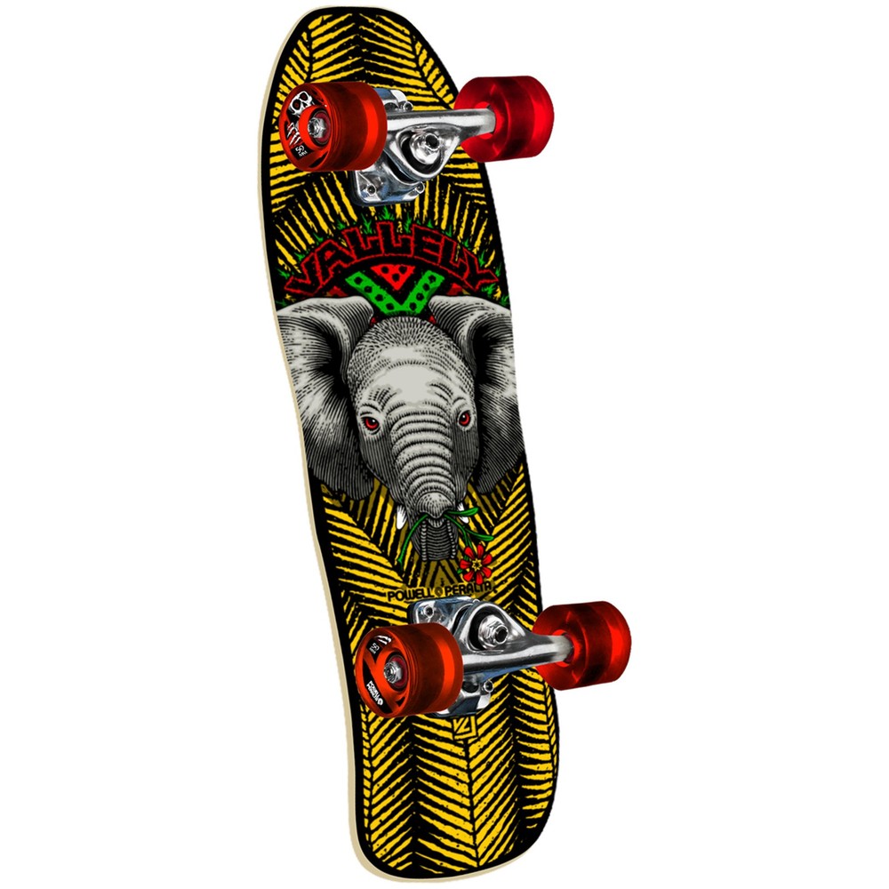 Powell Peralta Skateboard Complete Vallely Baby Elephant Cruiser Yellow/Black 8