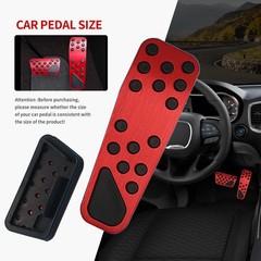 Hecotrax Aluminum Alloy Pedal Cover for Dodge Challenger 20082023 for Charger…